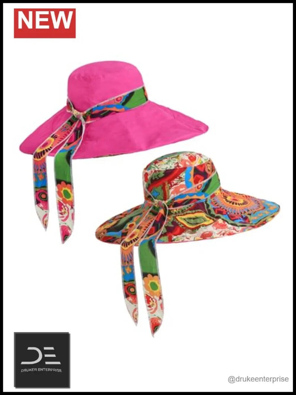 Women's Foldable Floppy Sun Hat Reversible Wide Brim UPF 50+ Travel Beach